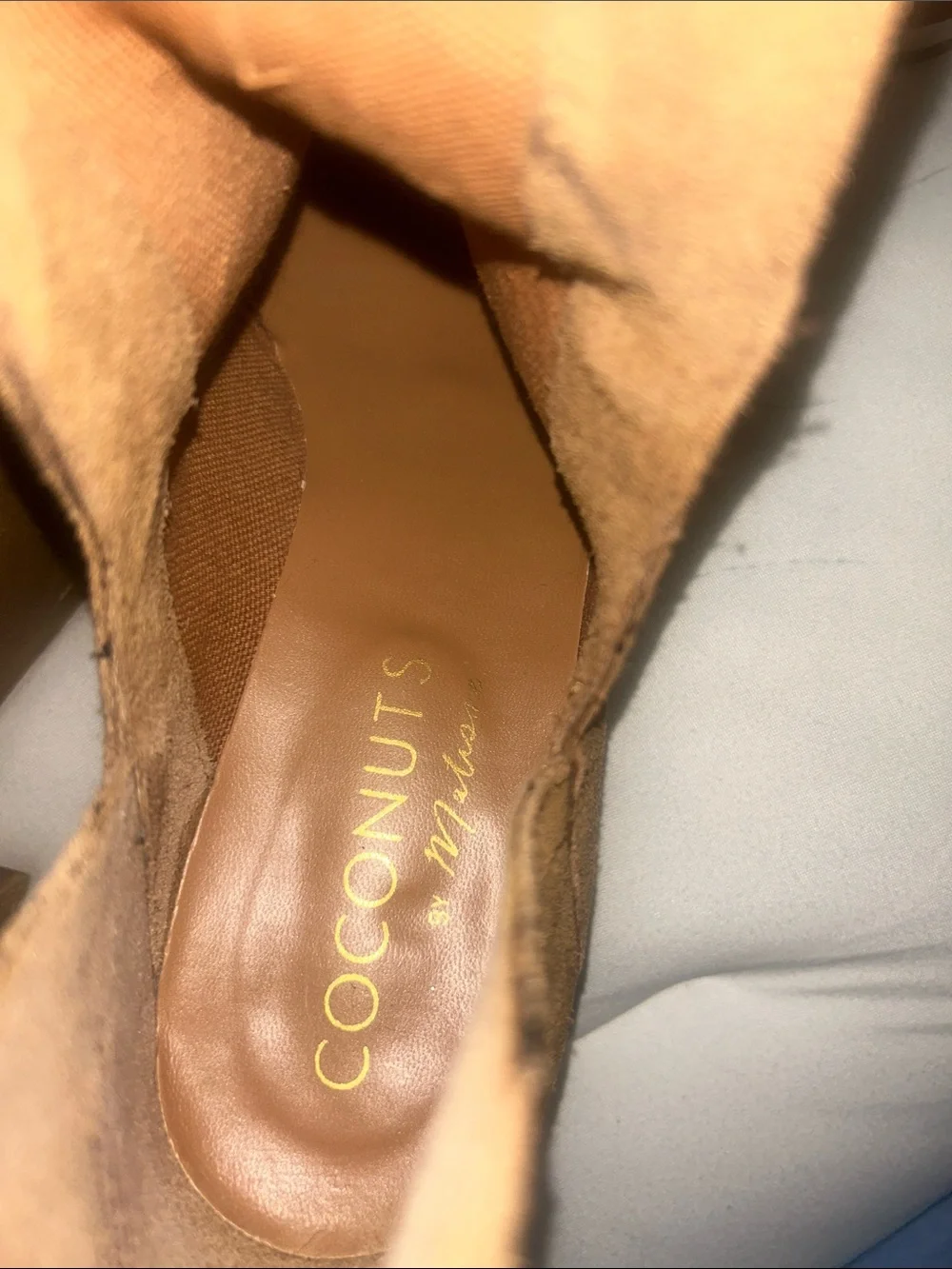 Coconuts by Matisse Tan Suede Ankle Booties - Picture 3 of 3